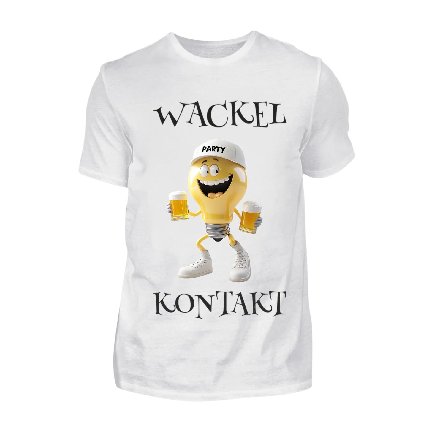 T-Shirt - Wackelkontakt - Fun Shirt – Malle 2025, lustiges Party Shirt, Mallorca Tour