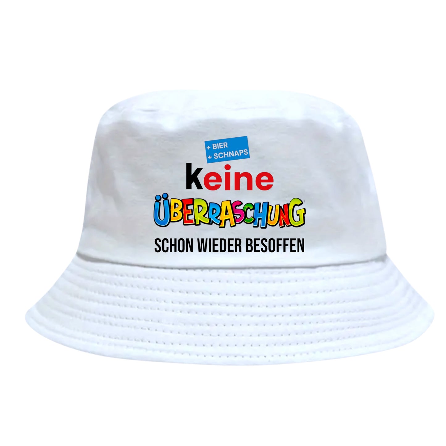 Fischerhut - Keine Überraschung - schon wieder besoffen" Sonnenhut – lustiger Party Hut, Abschlussfahrt, Abifahrt