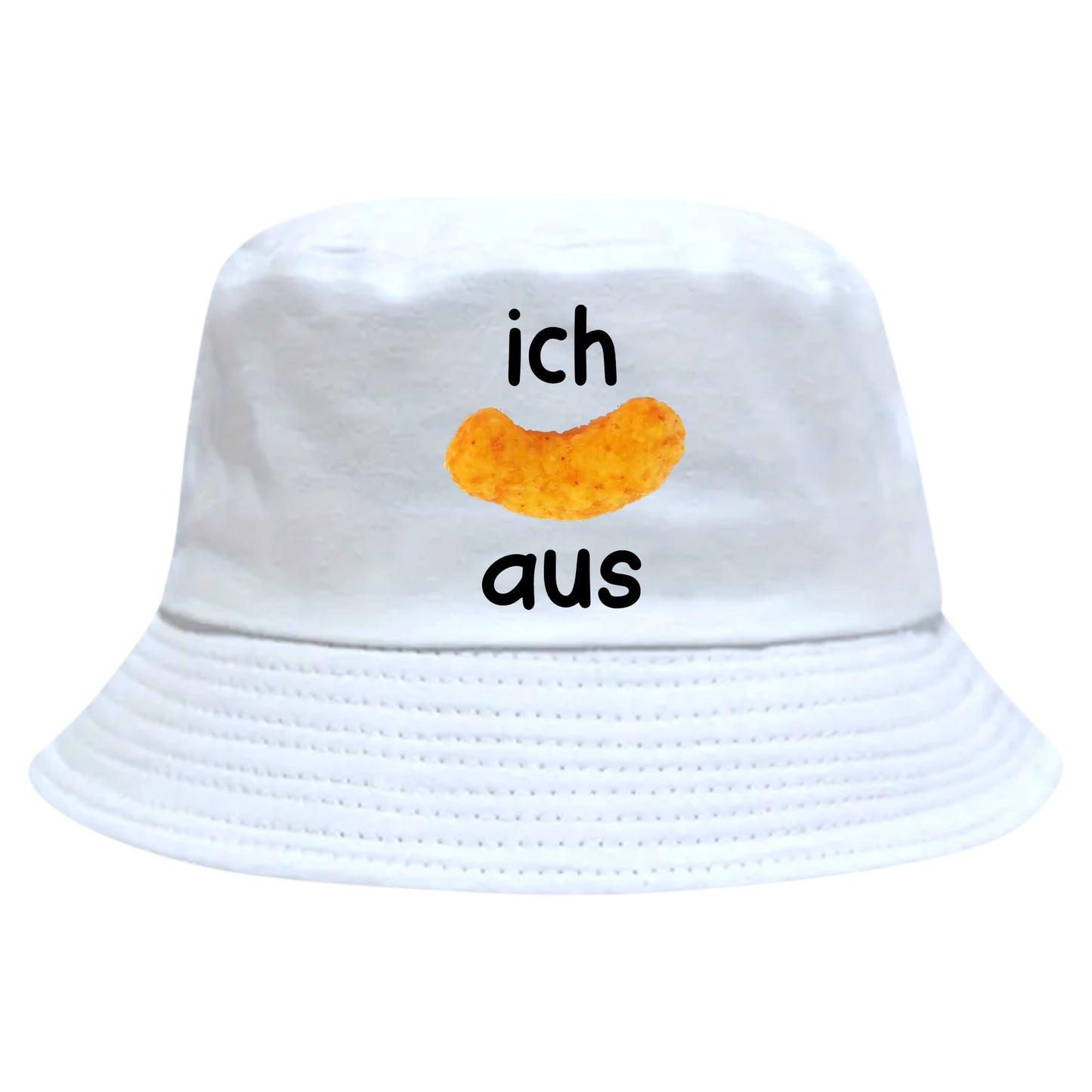 Fischerhut - Party-Fischerhut – 🍻 Sonnenhut „Ich flipp aus“ mit Erdnussflip-Motiv (Fischerhut / Eimerhut, Unisex)