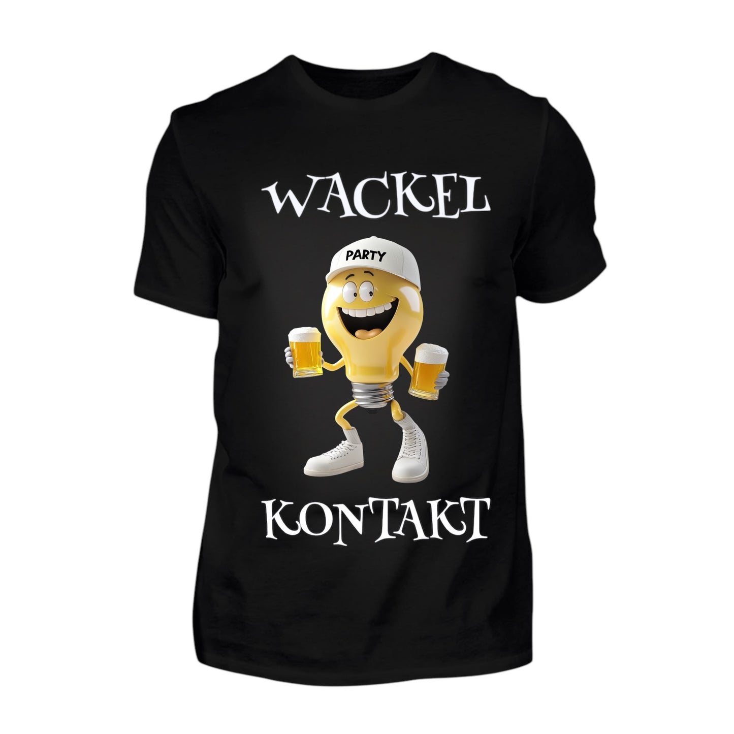 T-Shirt - Wackelkontakt - Fun Shirt – Malle 2025, lustiges Party Shirt, Mallorca Tour