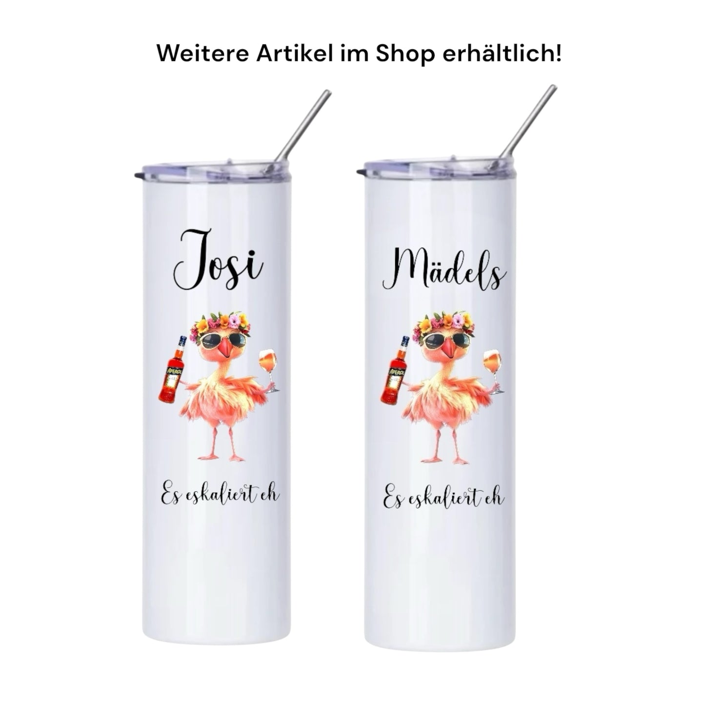 Fischerhut - "Flamingo Aperol" Sonnenhut – lustiger Party Hut, Mädelsurlaub, Malle-Tour
