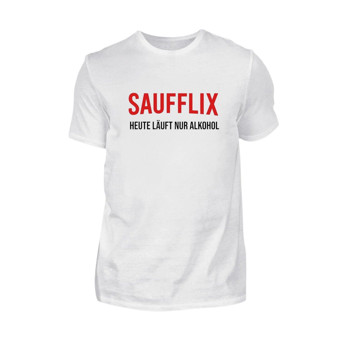 T-Shirt - Party-Shirt - T-Shirt 🍻 SAUFFLIX – Heute läuft nur Alkohol! 🍻Malle 2025, lustiges Party Shirt, Mallorca Tour